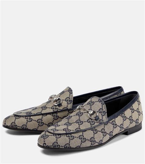 gucci jordaan gg canvas loafers|gucci jordaan loafer men.